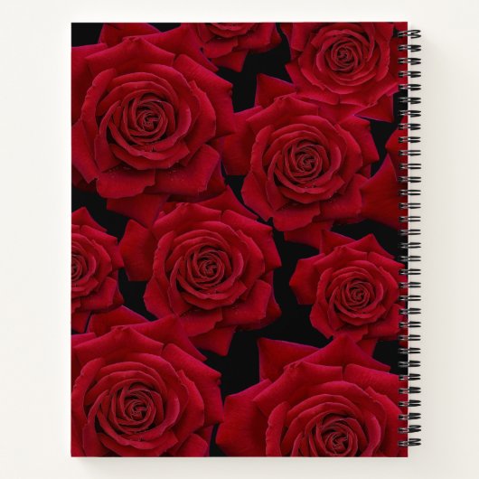 Elegante rode roos - Wedding Planner Notitieboek (Achterkant)