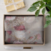 Elegante rode, roze en witte rozen tissuepapier (Geschenk)