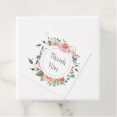 Elegante rode roze roos bruiloft bedankt bedankjes labels (In situ)