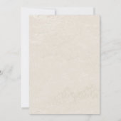 Elegante rode & roze rozen met gouden bruiloft kaart (Achterkant)