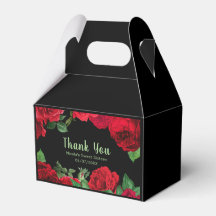Elegante rode rozen bloemen Sweet Sixteen