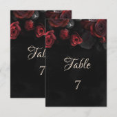 Elegante rode rozen Gotisch Kaart (Voorkant / Achterkant)