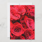 Elegante rode rozen rode bloemen rode bloemen kaart (Achterkant)