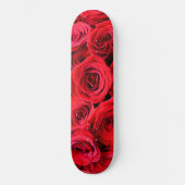 Elegante rode rozen rode bloemen rode bloemen persoonlijk skateboard (Voorkant)