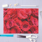 Elegante rode rozen rood bloemenfoto tissuepapier (Craft)