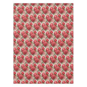 Elegante rode rozen tafelkleed (Voorkant)