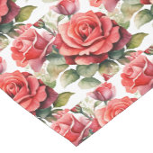Elegante rode rozen tafelloper (Hoek)