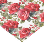 Elegante rode rozen tafelloper (Hoek)