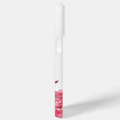 Elegante rode rozenblaadjes bloemig aangepaste naa Case-Mate iPhone case (Achterkant / Rechts)