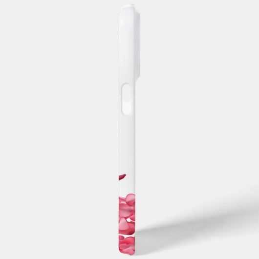 Elegante rode rozenblaadjes bloemig aangepaste naa Case-Mate iPhone case (Achterkant / Rechts)