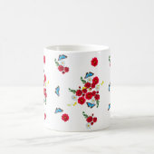 "Elegante rode rozenprint Mok" Koffiemok (Center)