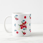 "Elegante rode rozenprint Mok" Koffiemok (Links)