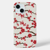 Elegante rode Sakura Kersenbloesem Bloemen Modern Case-Mate iPhone Case (Achterkant)