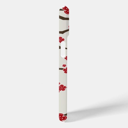 Elegante rode Sakura Kersenbloesem Bloemen Modern Case-Mate iPhone Case (Achterkant / Rechts)