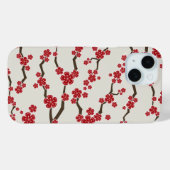 Elegante rode Sakura Kersenbloesem Bloemen Modern Case-Mate iPhone Case (Achterkant (horizontaal))