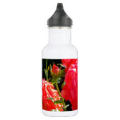 Elegante rode sinaasappel koraal rozen roos tuin waterfles  (Rechts)