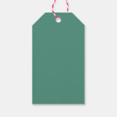 Elegante rode strik kerstcadeau label met naam cadeaulabel (Achterkant)