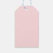 Elegante rode strik Kerstfeest cadeaukaart Cadeaulabel (Achterkant)