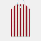 Elegante rode strik Kerstfeest cadeaukaart Cadeaulabel (Achterkant)