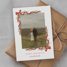 Elegante rode strik met groen foto