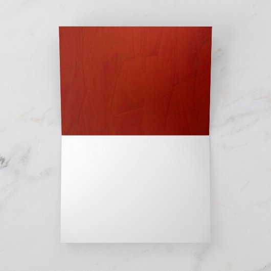 Elegante rode stucco blanco dank u 2.0 bedankkaart (Binnen)