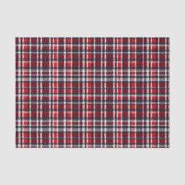 Elegante rode Tartan Check Plaid Patroon Kerstmis Tissuepapier