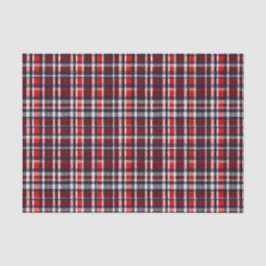 Elegante rode tartan geruite geruite patroon kerst tissuepapier