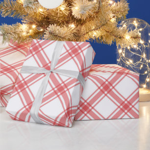 Elegante rode Tartan Plaid geruit Cadeaupapier