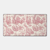 Elegante  rode toile de jouy bureaumat (Voorkant)