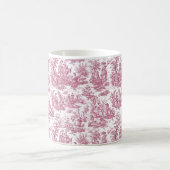 Elegante  rode toile de jouy koffiemok (Center)