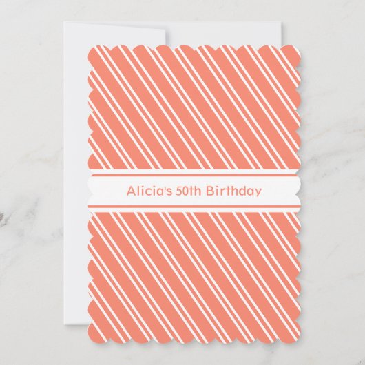 Elegante rode tulp Flora 50ste verjaardag Kaart (Achterkant)