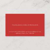 elegante rode visitekaartje met wereldkaart (Achterkant)