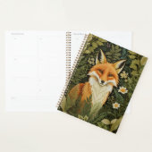Elegante Rode Vos En Groene Bladeren Planner (Display)