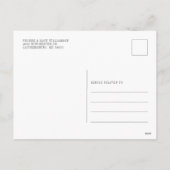 Elegante rode vrachtwagen moderne kerst feestdagenkaart (Achterkant)