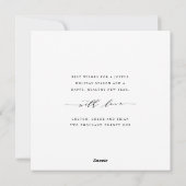 Elegante rode vrolijke kerstkaart met 4 foto's (Achterkant)