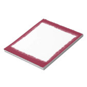 Elegante rode Waterverf rand Notitieblok (Linkerzijde)