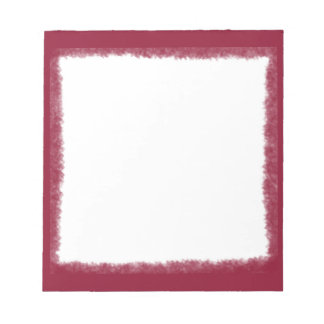 Elegante rode Waterverf rand Notitieblok