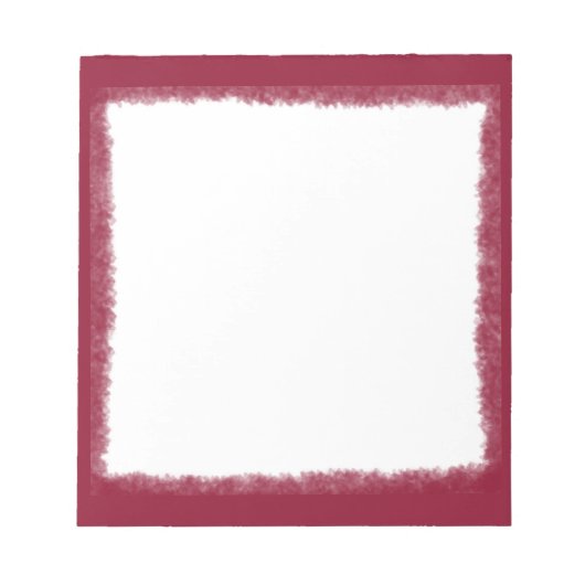 Elegante rode Waterverf rand Notitieblok (Voorkant)