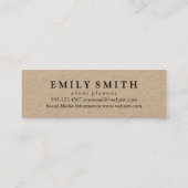 Elegante rode wijnvlek met wijnglas mini visitekaartje (Achterkant)