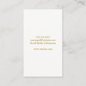 Elegante rode wijnvlek wijnglas visitekaartje (Achterkant)