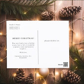 Elegante Rode & Witte Kerst 5 Foto Collage Invi Feestdagenkaart