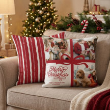 Elegante Rode Witte Kerst Prettig Gezin Foto