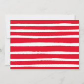 Elegante rode zakelijke kerstfeestuitnodiging kaart (Achterkant)