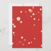 Elegante rode zakelijke kerstvakantie feest kaart (Achterkant)