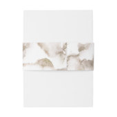 Elegante Roest Waterverf Monogrammed Bruiloft Uitnodigingen Wikkel (Achterkant Voorbeeld)