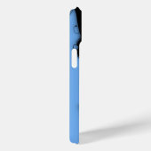 Elegante rol op blauwe monogram of initiaal Case-Mate iPhone case (Achterkant / Rechts)
