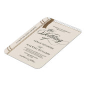 Elegante roman boek sprookjesachtige bruiloft uitn magneet (Linkerzijde)