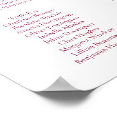 Elegante  Romance Bourgondische zithoek Poster (Hoek)