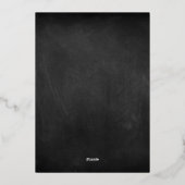 Elegante Romance | Roos Gold Foil Wedding Folie Uitnodiging (Achterkant)