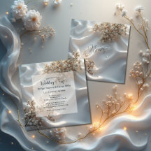 Elegante romantische babys adem bloemige bruiloft